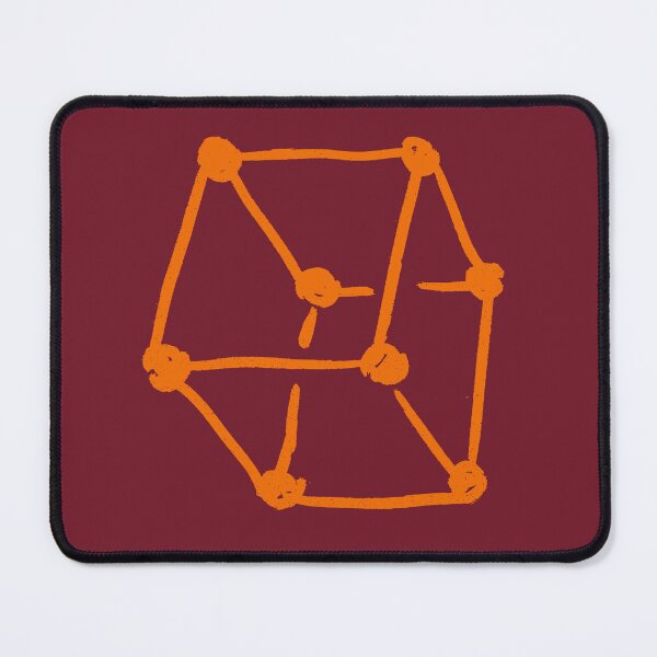 Item preview, Retro Cube Burgundy designed and sold by MagentaTwilight.