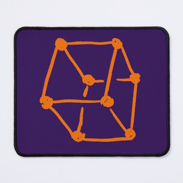 Item preview, Orange Retro Cube  Deep Purple designed and sold by MagentaTwilight.