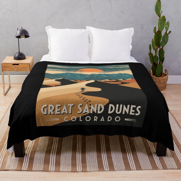 Item preview, The Great Sand Dunes: Vintage Travel Poster of Colorado’s Natural Wonde designed and sold by skiprender.