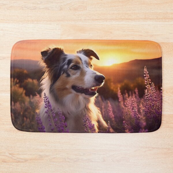 Item preview, Splendid Sunset and Lavender Fields with a Majestic Dog designed and sold by anytka.