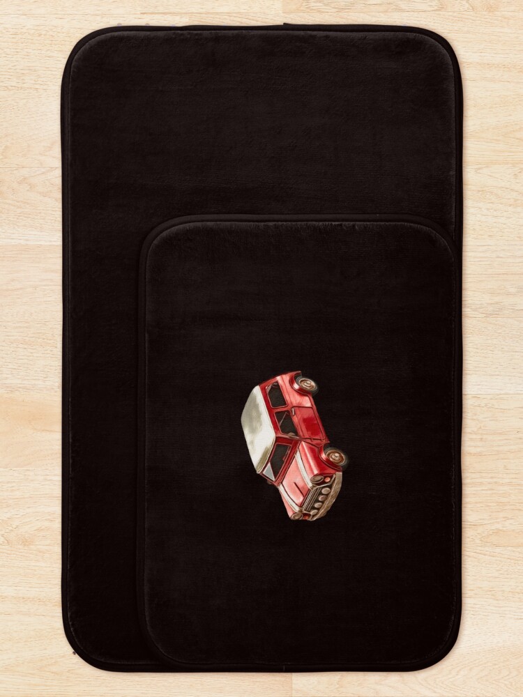 Thumbnail 5 of 6, Bath Mat, Mini red designed and sold by REDART69.