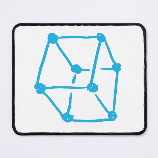 Item preview, Retro Cube Turquoise designed and sold by MagentaTwilight.