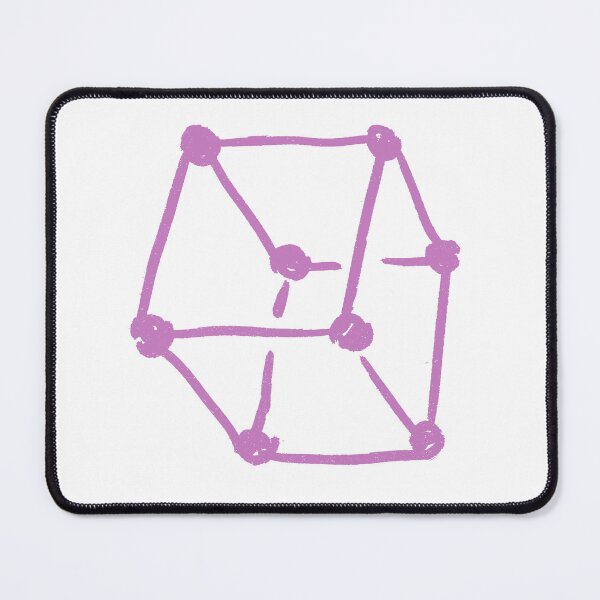 Item preview, Retro Cube Powder Pink designed and sold by MagentaTwilight.
