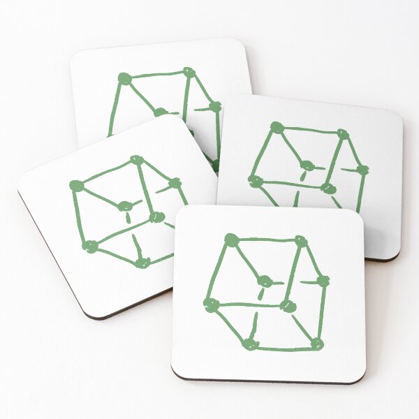 Item preview, Retro Cube Olive Green designed and sold by MagentaTwilight.