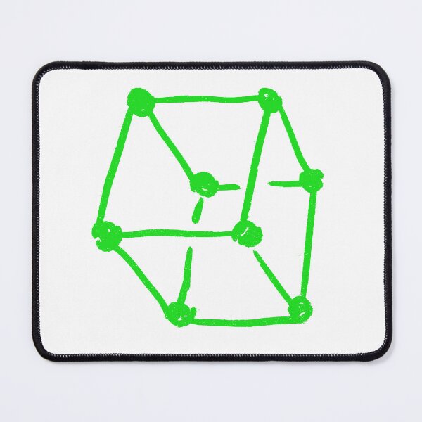 Item preview, Retro Cube Neon Green designed and sold by MagentaTwilight.