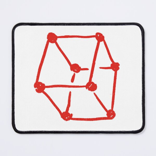 Item preview, Retro Cube Vivid Red designed and sold by MagentaTwilight.