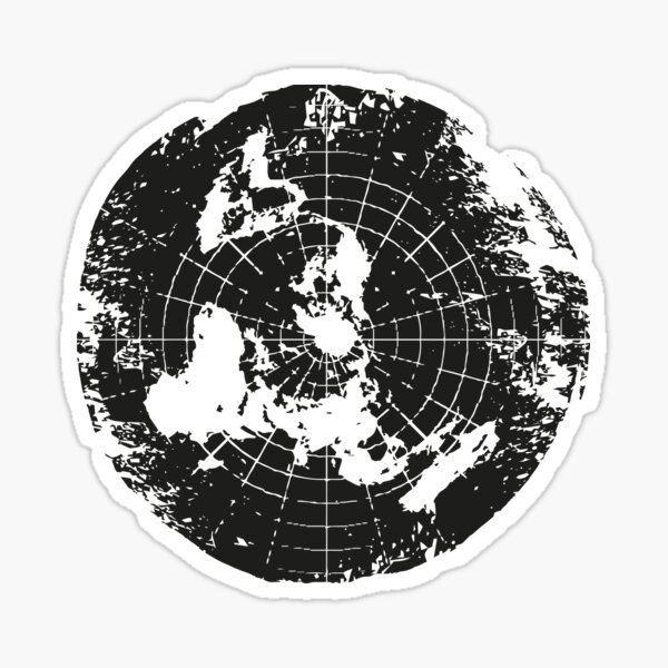 Item preview, Flat Earth Map designed and sold by flatbandit.