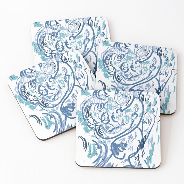 Item preview, Swirls of shades of blue designed and sold by GregorProjector.