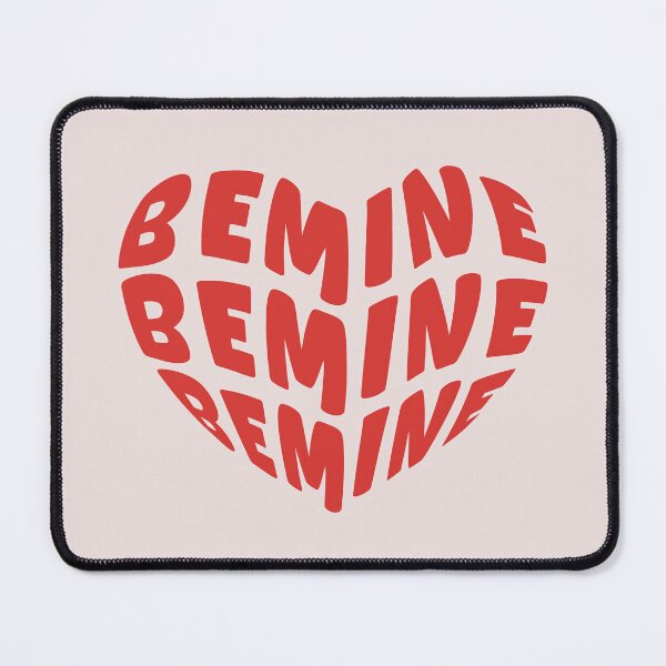 Item preview, Trendy Red Love - Be Mine Valentine's Day Gift Special Typographic love quotes | sweet texts | romantic cute couples | relationship goals | sweet romantic text designed and sold by RSDigitalPrintDesign.