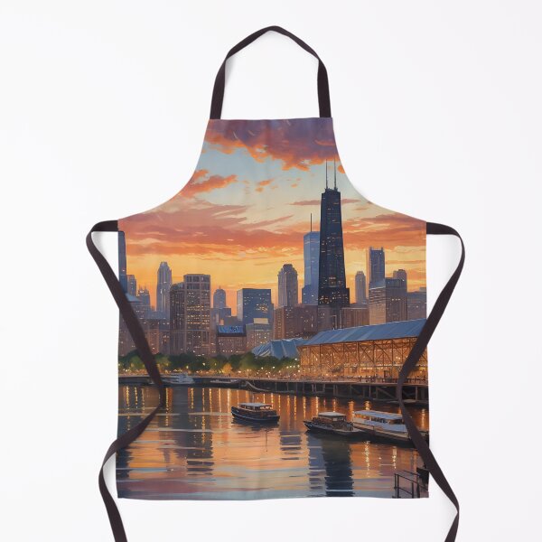 Item preview, Chicago, USA: Iconic Skyline of Willis Tower and John Hancock Center designed and sold by LSVart.