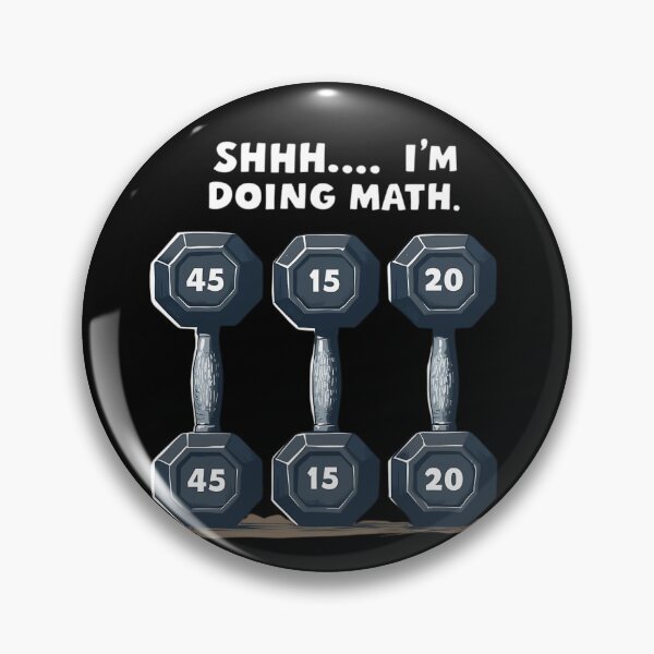 Item preview, Shhh I'm Doing Math Funny Weight Lifting Workout Training designed and sold by VinsendDraconi.