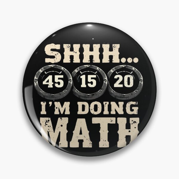 Item preview, Shhh I'm Doing Math Funny Weight Lifting Workout Training designed and sold by VinsendDraconi.