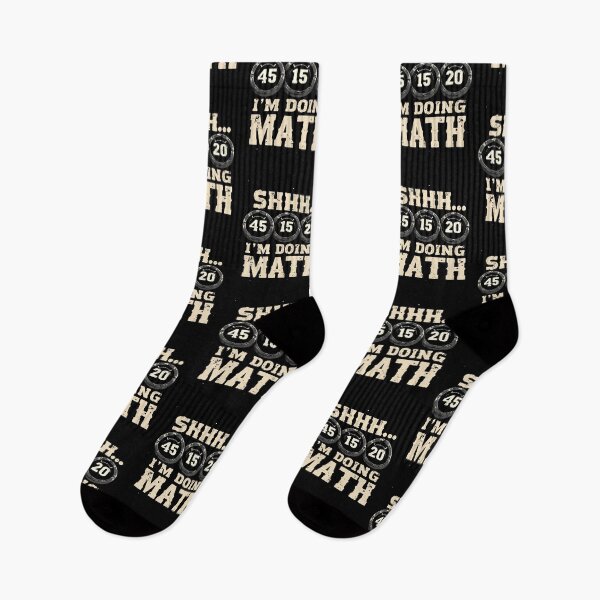 Item preview, Shhh I'm Doing Math Funny Weight Lifting Workout Training designed and sold by VinsendDraconi.