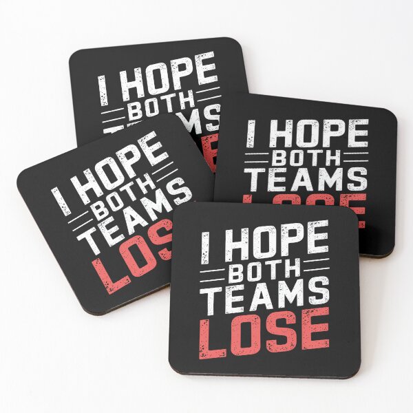 Item preview, I Hope Both Teams Lose Funny American Football - This funny gift is perfect for sarcastic football fans, neutral spectators, and anyone who loves trolling rival teams on game day. designed and sold by ZyziowskyArt.