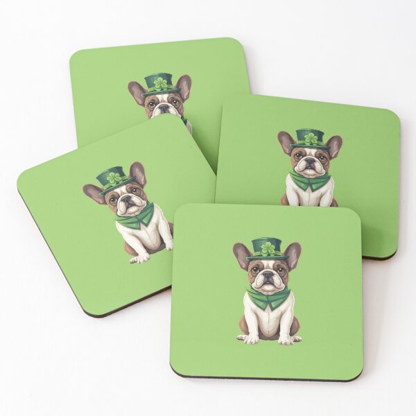 Item preview, Irish Bulldog St. Paddy’s Day Lucky Clover, Green, Irish, St. Patrick’s Day, New York, Chicago designed and sold by UPPrints.