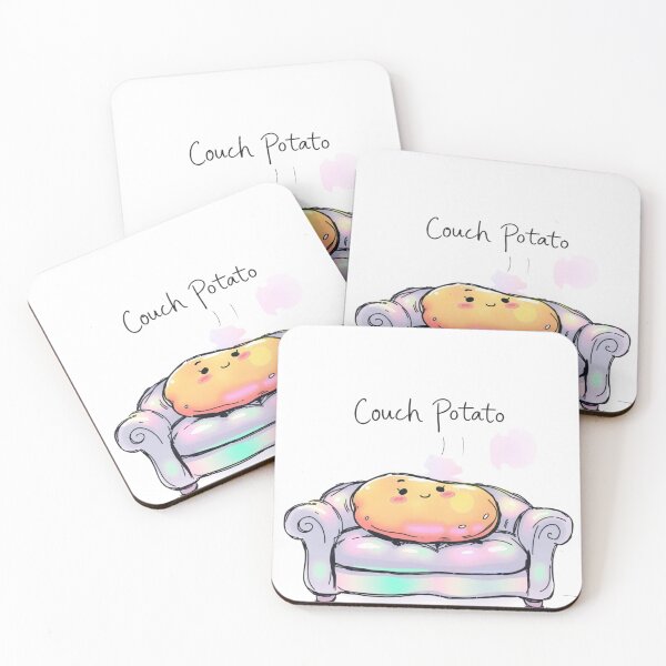Aperçu de l'œuvre Sticker Couch Potato – Sticker esthétique et amusant pour une ambiance paresseuse créée et vendue par enerjik.
