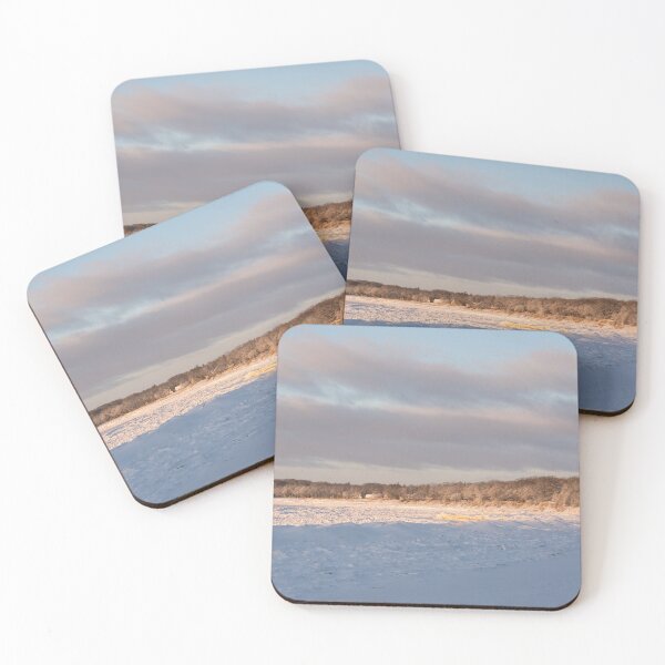 Item preview, Lake Erie Lorraine Bay Snowy Icescape and Waterfront Homes designed and sold by Georgia Mizuleva.