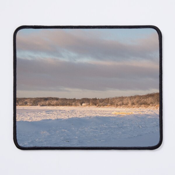 Item preview, Lake Erie Lorraine Bay Snowy Icescape and Waterfront Homes designed and sold by Georgia Mizuleva.