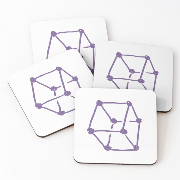 Item preview, Retro Cube Purple Grape designed and sold by MagentaTwilight.