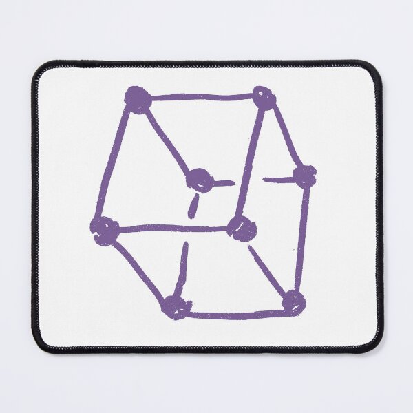 Item preview, Retro Cube Purple Grape designed and sold by MagentaTwilight.