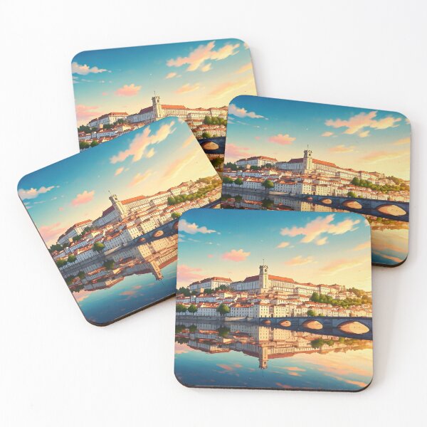 Item preview, Coimbra, Portugal: Sunset Over the Historic Cityscape designed and sold by LSVart.
