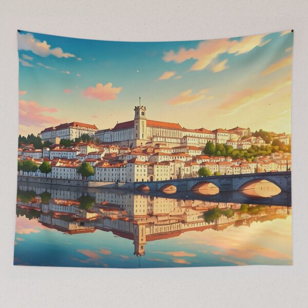 Item preview, Coimbra, Portugal: Sunset Over the Historic Cityscape designed and sold by LSVart.