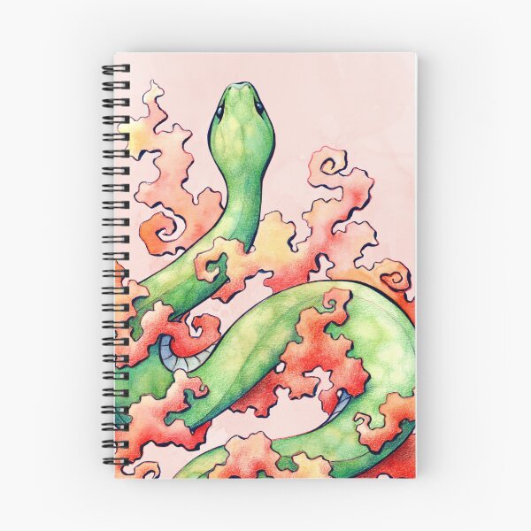 Item preview, Year of the Snake - Healing & Growth (in Pink) designed and sold by Kat Jones Art.