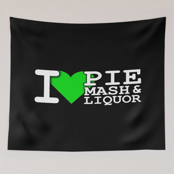 Item preview, I Love Traditional London Pie, Mash & Liquor V3b designed and sold by RetrospectUK.