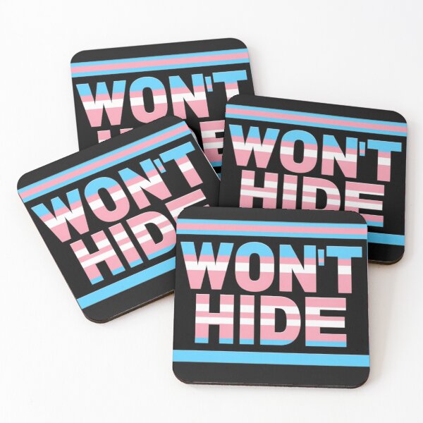 Item preview, Won't Hide Trans Pride LGBTQ Pride Graphic Design designed and sold by ItsAKinkThing.