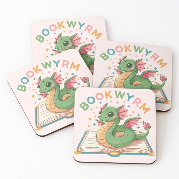 Item preview, Bookwyrm - Cute Green Dragon designed and sold by Itouchedabee.