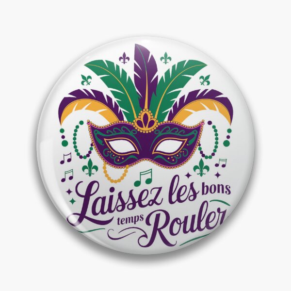 Item preview, Mardi gras New Orleans Louisiana - "Laissez les bons temps rouler" Mardi Gras Mask" designed and sold by stickercuffs.