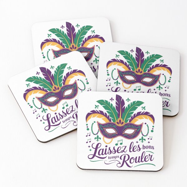Item preview, Mardi gras New Orleans Louisiana - "Laissez les bons temps rouler" Mardi Gras Mask" designed and sold by stickercuffs.