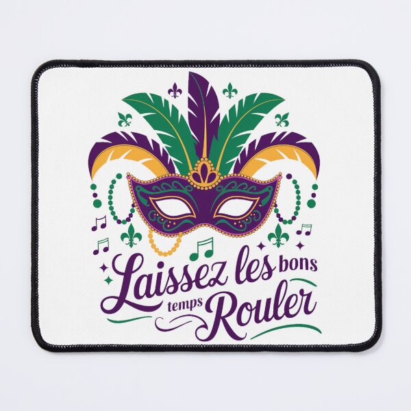Item preview, Mardi gras New Orleans Louisiana - "Laissez les bons temps rouler" Mardi Gras Mask" designed and sold by stickercuffs.