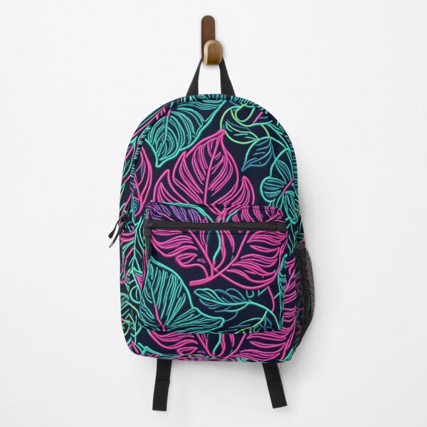 Item preview, Tropic leaves seamless pattern in neon colors designed and sold by Giuseppe Cammino.