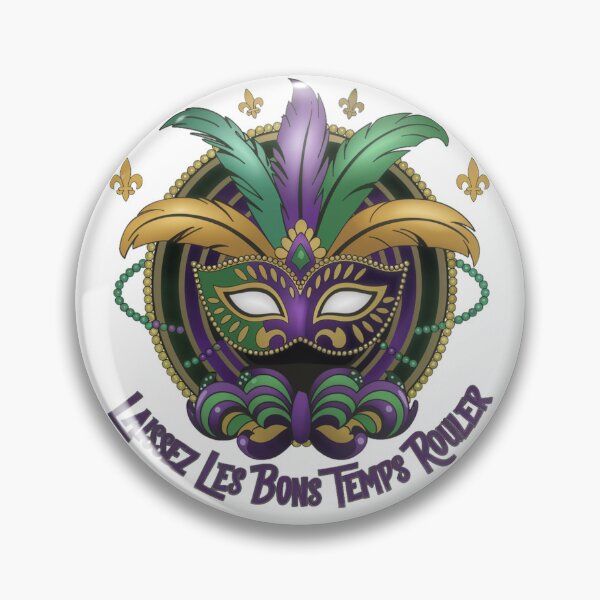 Item preview, Mardi gras New Orleans Louisiana - "Laissez les bons temps rouler" Mardi Gras Mask" designed and sold by stickercuffs.