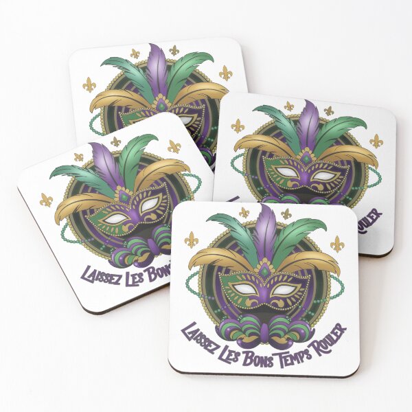 Item preview, Mardi gras New Orleans Louisiana - "Laissez les bons temps rouler" Mardi Gras Mask" designed and sold by stickercuffs.