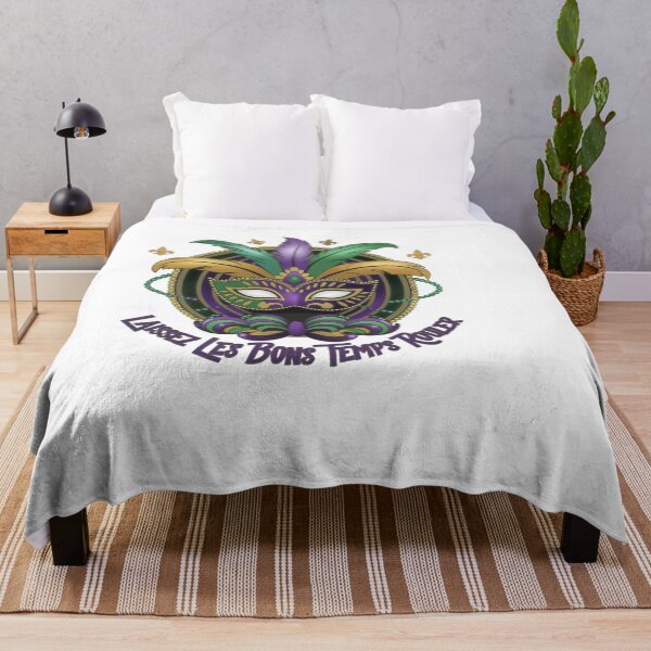 Item preview, Mardi gras New Orleans Louisiana - "Laissez les bons temps rouler" Mardi Gras Mask" designed and sold by stickercuffs.