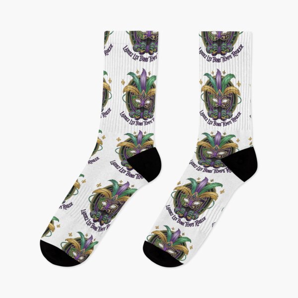 Item preview, Mardi gras New Orleans Louisiana - "Laissez les bons temps rouler" Mardi Gras Mask" designed and sold by stickercuffs.