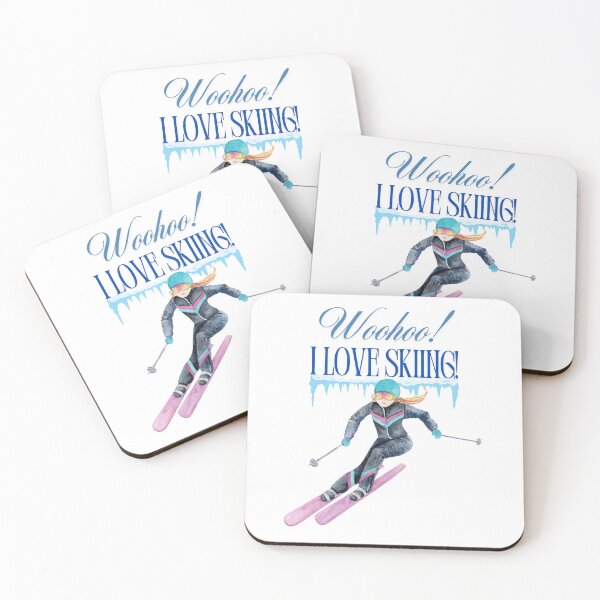 Item preview, Woohoo ! I love Skiing! Winter Lovers! designed and sold by Valentin Zdravkov.