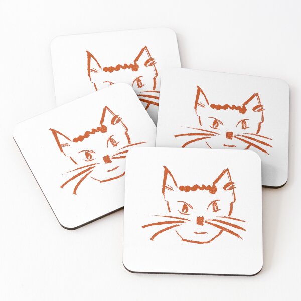 Item preview, Satisfied Cat Burnt Orange designed and sold by MagentaTwilight.