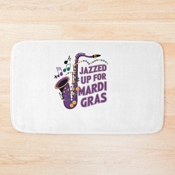 Item preview, Mardi gras New Orleans Louisiana - Jazzed Up for Mardi Gras Saxophone designed and sold by stickercuffs.