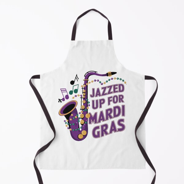 Item preview, Mardi gras New Orleans Louisiana - Jazzed Up for Mardi Gras Saxophone designed and sold by stickercuffs.