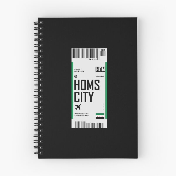 Item preview, Homs City Boarding Pass Syria Travel Ticket Sticker designed and sold by TulipaGraphics.