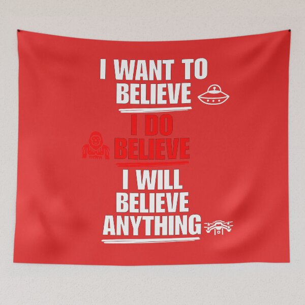 Item preview, I want to believe, Bigfoots UFOs and Drones designed and sold by CoolCrazyQuirky.