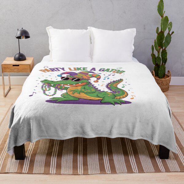 Item preview, Mardi gras New Orleans Louisiana - Party Like a Gator Mardi Gras designed and sold by stickercuffs.