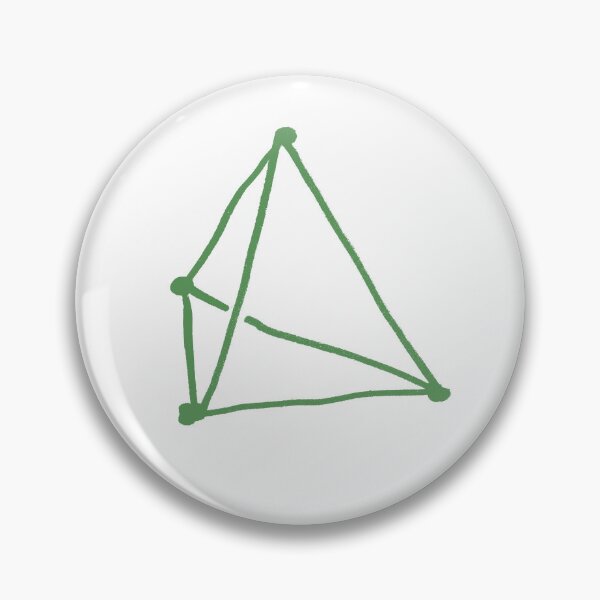 Item preview, Olive Green Tetrahedron designed and sold by MagentaTwilight.