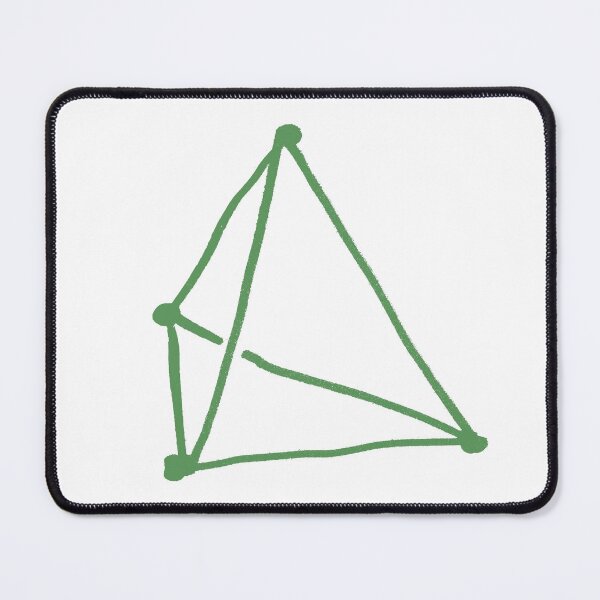 Item preview, Olive Green Tetrahedron designed and sold by MagentaTwilight.