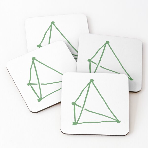 Item preview, Olive Green Tetrahedron designed and sold by MagentaTwilight.