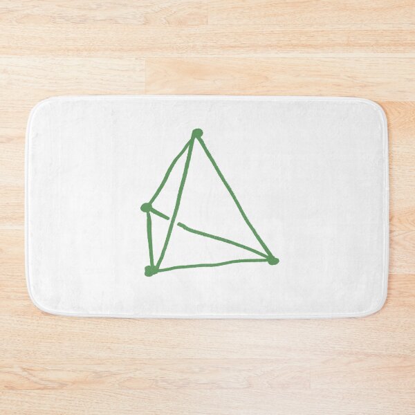 Item preview, Olive Green Tetrahedron designed and sold by MagentaTwilight.