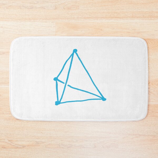 Item preview, Turquoise Blue Tetrahedron designed and sold by MagentaTwilight.